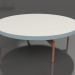 modèle 3D Table basse ronde Ø120 (Bleu gris, DEKTON Sirocco) - preview