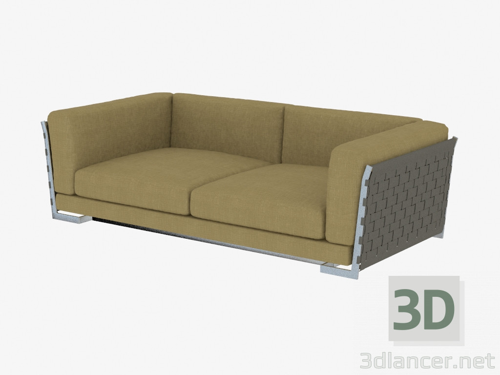 3D Modell Sofa Doppel Div 225 - Vorschau