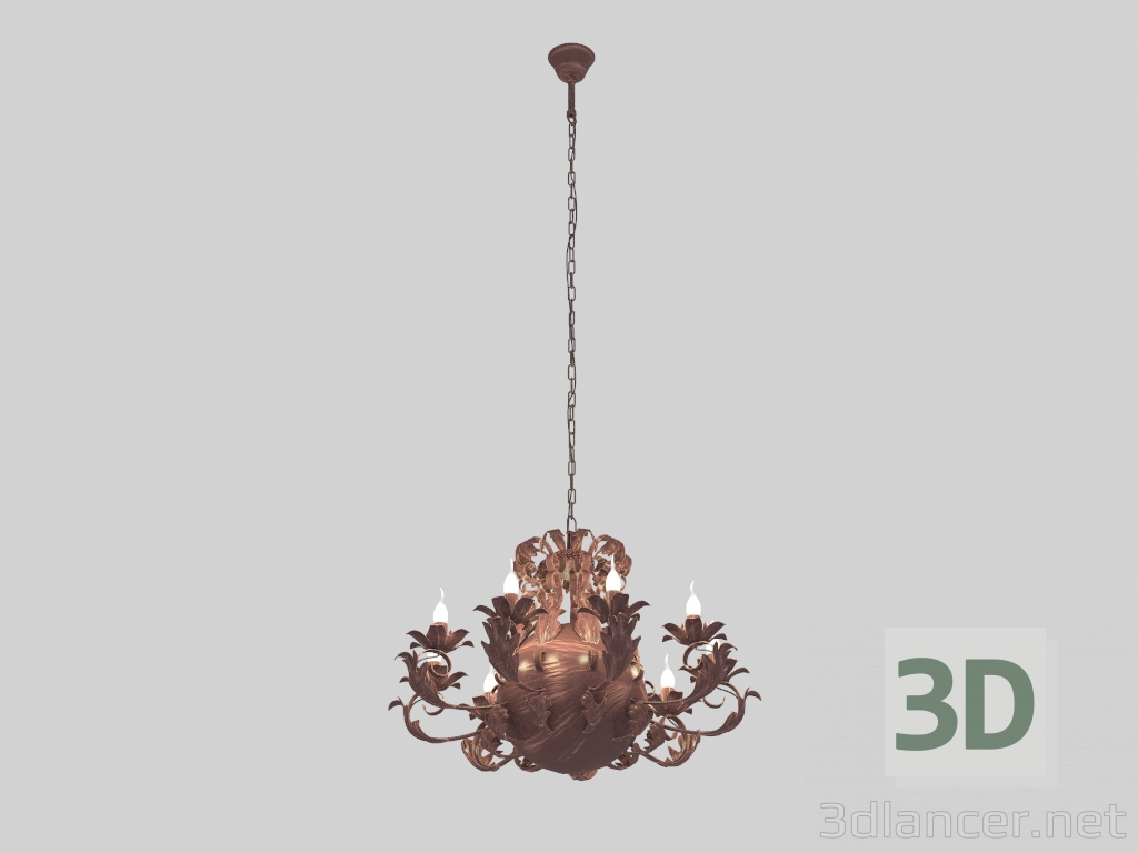 3D modeli Dövme avize (1339-9P) - önizleme