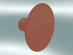 Крюк для одягу Dots Wood (Ø6,5 cm, Tangerine)