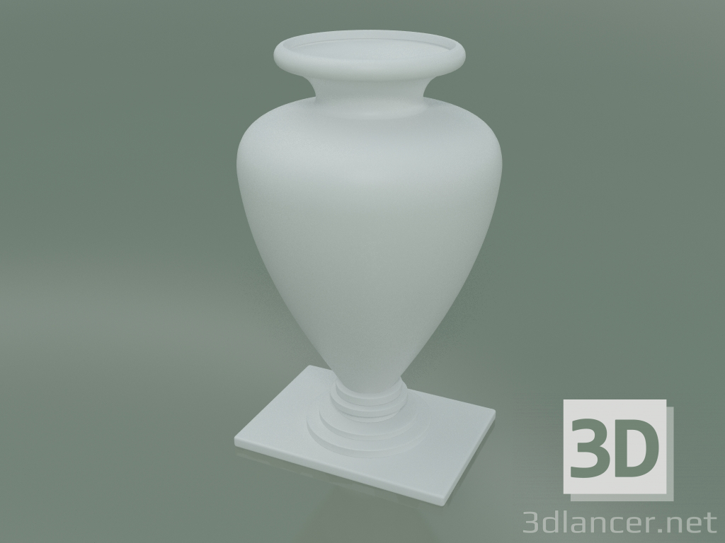 modello 3D Vaso decorativo Anfora (bianco) - anteprima