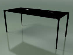 Tavolo da ufficio rettangolare 0815 (H 74 - 79x180 cm, laminato Fenix F02, V39)
