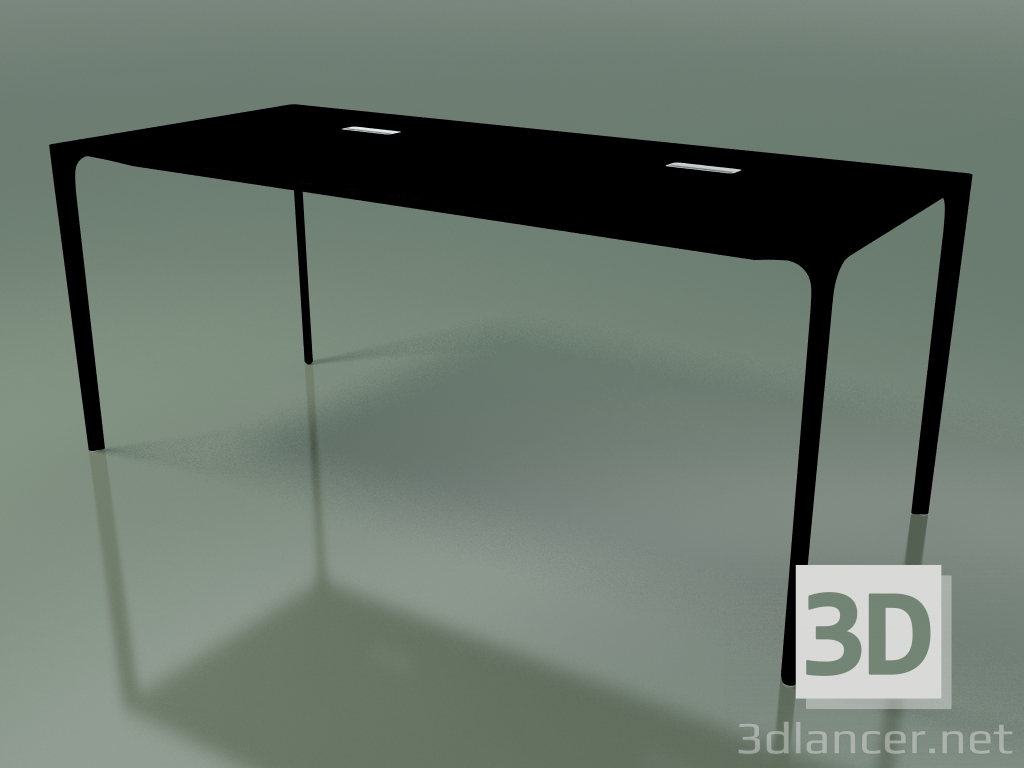 modello 3D Tavolo da ufficio rettangolare 0815 (H 74 - 79x180 cm, laminato Fenix F02, V39) - anteprima