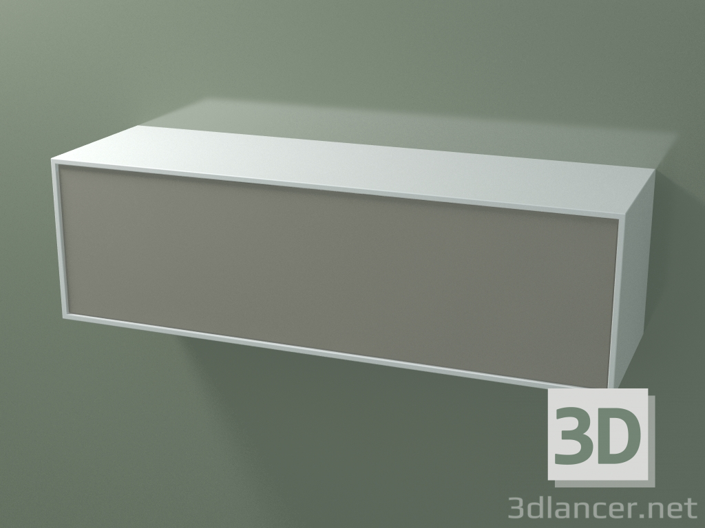 modèle 3D Boîte (8AUEBA01, Blanc Glacier C01, HPL P04, L 120, P 36, H 36 cm) - preview