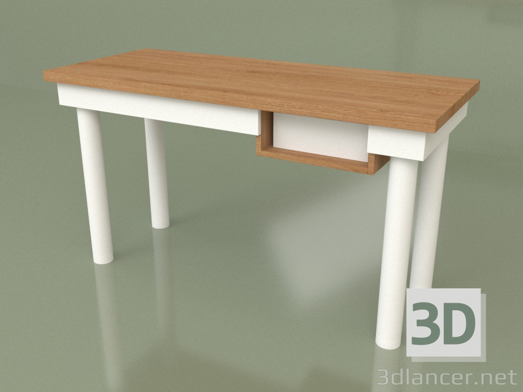 3d модель Рабочий стол с ящиком (30211) – превью