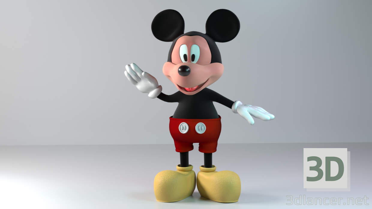 Micky Maus 3D-Modell kaufen - Rendern