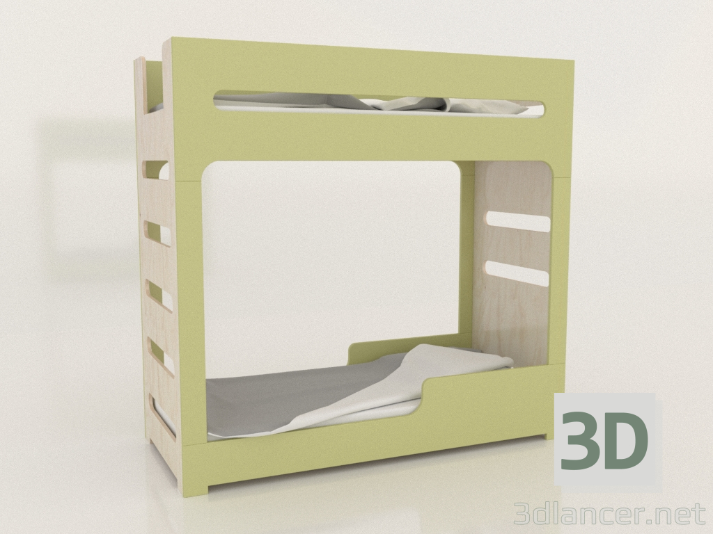 3 डी मॉडल चारपाई बिस्तर मोड एफ (UDDFA0) - पूर्वावलोकन
