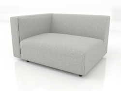 Sofamodul 1-Sitzer (XL) 103x100 mit Armlehne links