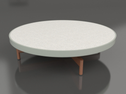 Round coffee table Ø90x22 (Cement gray, DEKTON Sirocco)