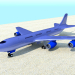 3d Passenger aircraft model buy - render