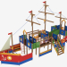 Modelo 3d Fragata complexo jogo infantil (5119) - preview