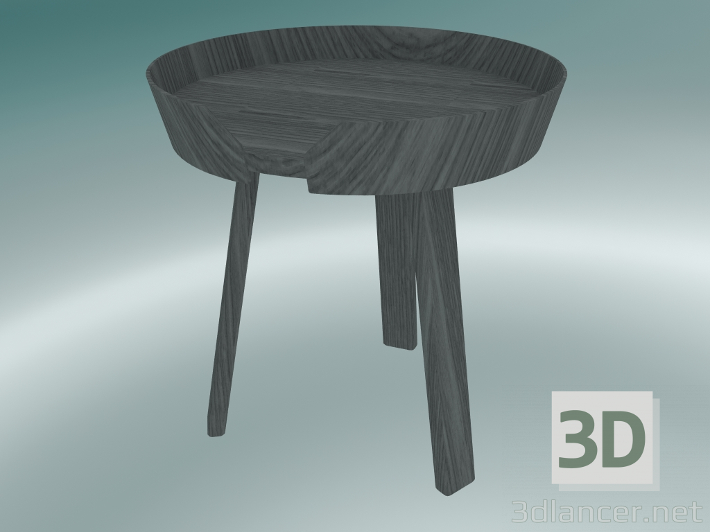 modèle 3D Table basse Around (petite, gris foncé) - preview