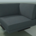 3d model Corner module 5258 (90 °, R, H-legs, solid upholstery) - preview