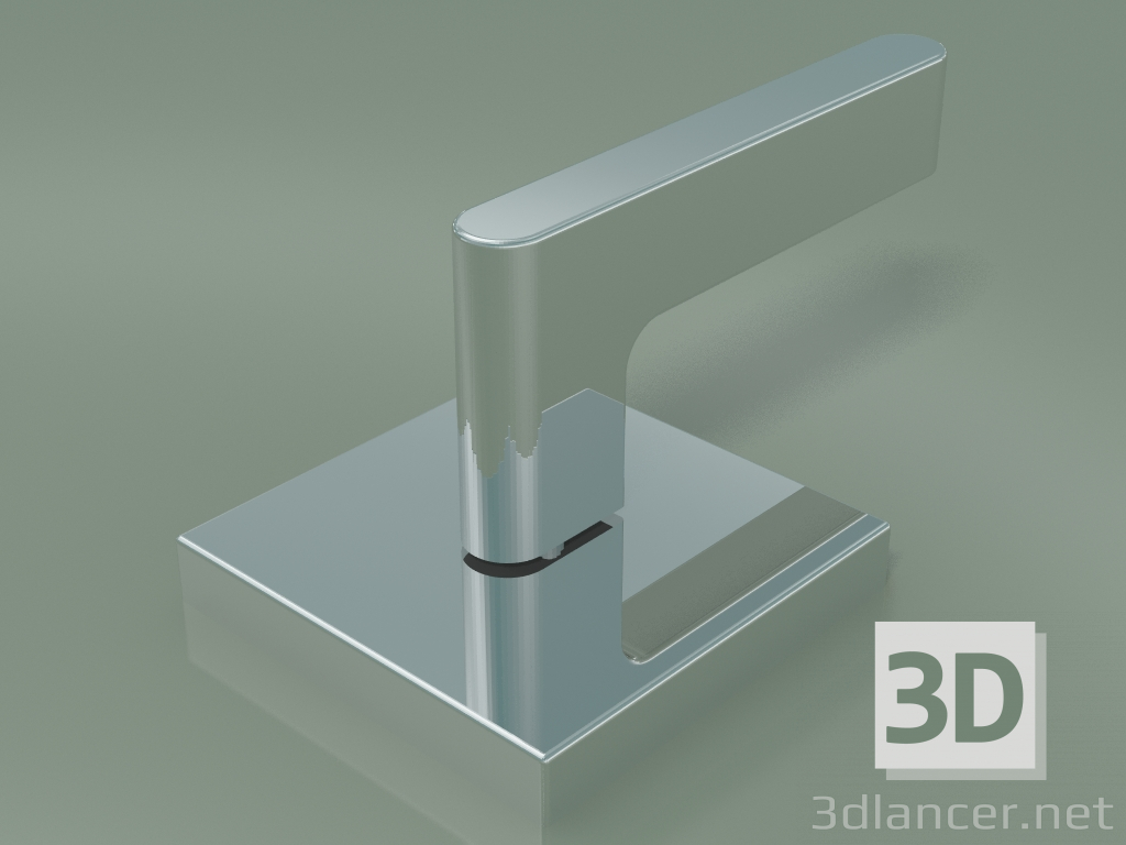 3D Modell Deckventil gegen den Uhrzeigersinn schließen, kalt (20.000 716-00) - Vorschau