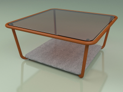Coffee table 001 (Bronzed Glass, Metal Rust, Luna Stone)