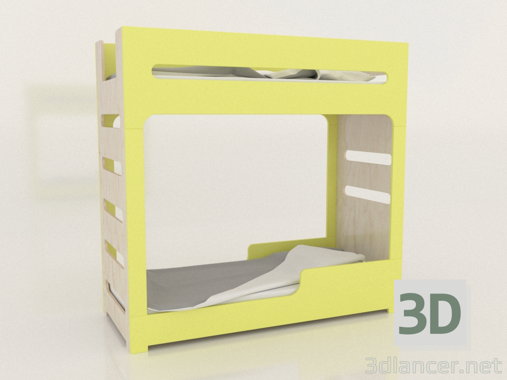 3 डी मॉडल चारपाई बिस्तर मोड एफ (UJDFA0) - पूर्वावलोकन