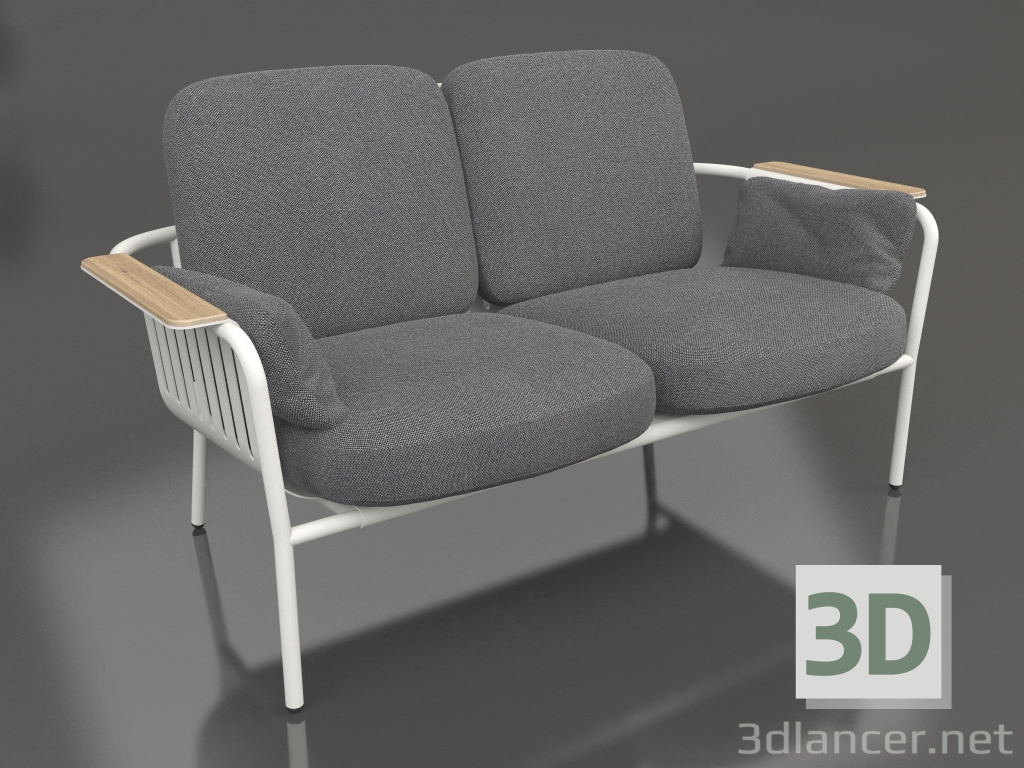 Modelo 3d Sofá de 2 lugares (cinza ágata) - preview