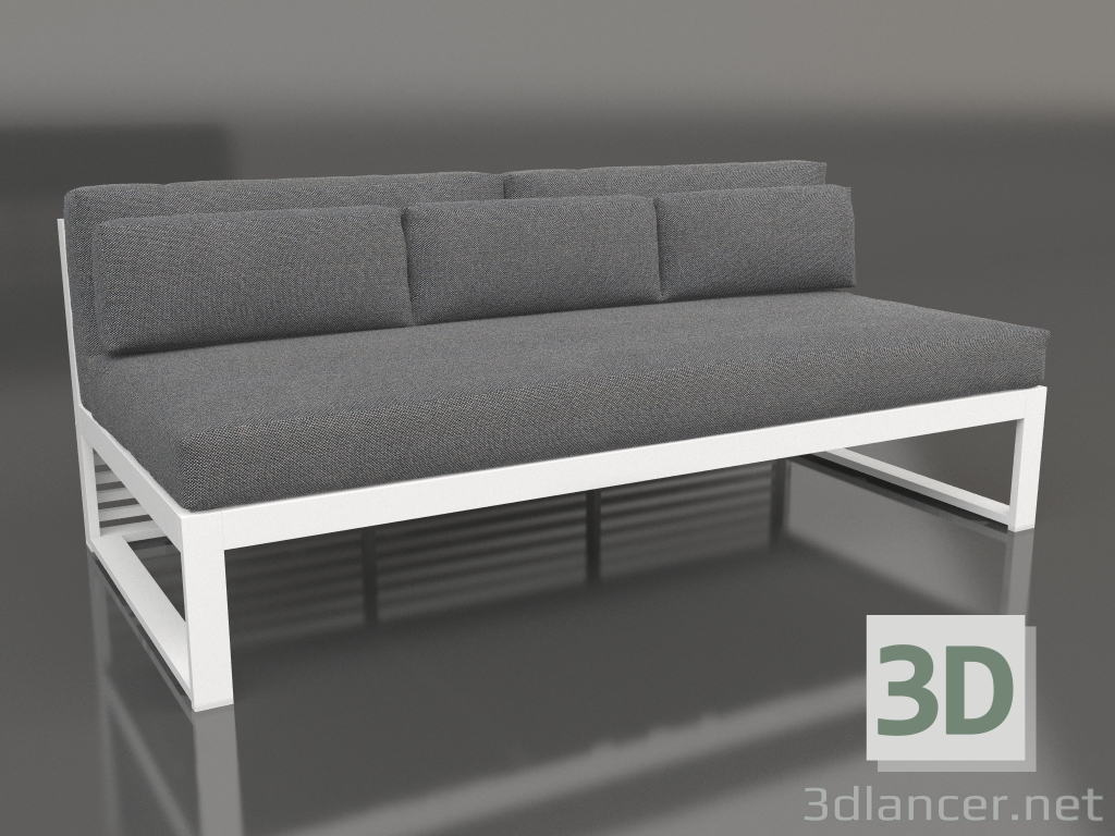 Modelo 3d Sofá modular, seção 4 (branco) - preview