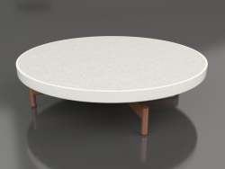 Round coffee table Ø90x22 (Agate gray, DEKTON Sirocco)