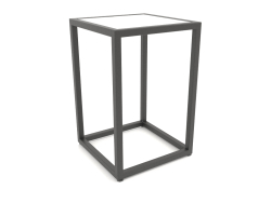 Square coffee table (GLASS, 30X30X44)