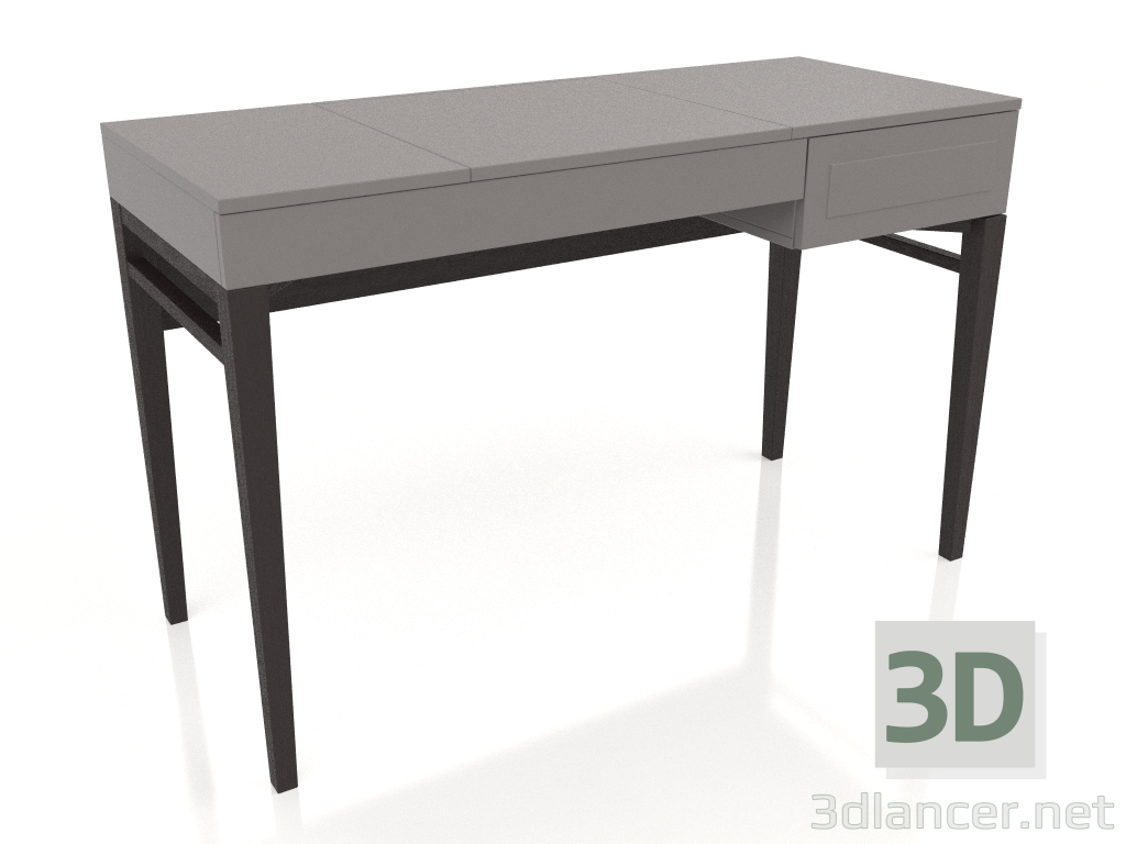 Modelo 3d Toucador com acabamento em folheado de nogueira e laca cinza-bege fosca (120x50x76 cm) - preview
