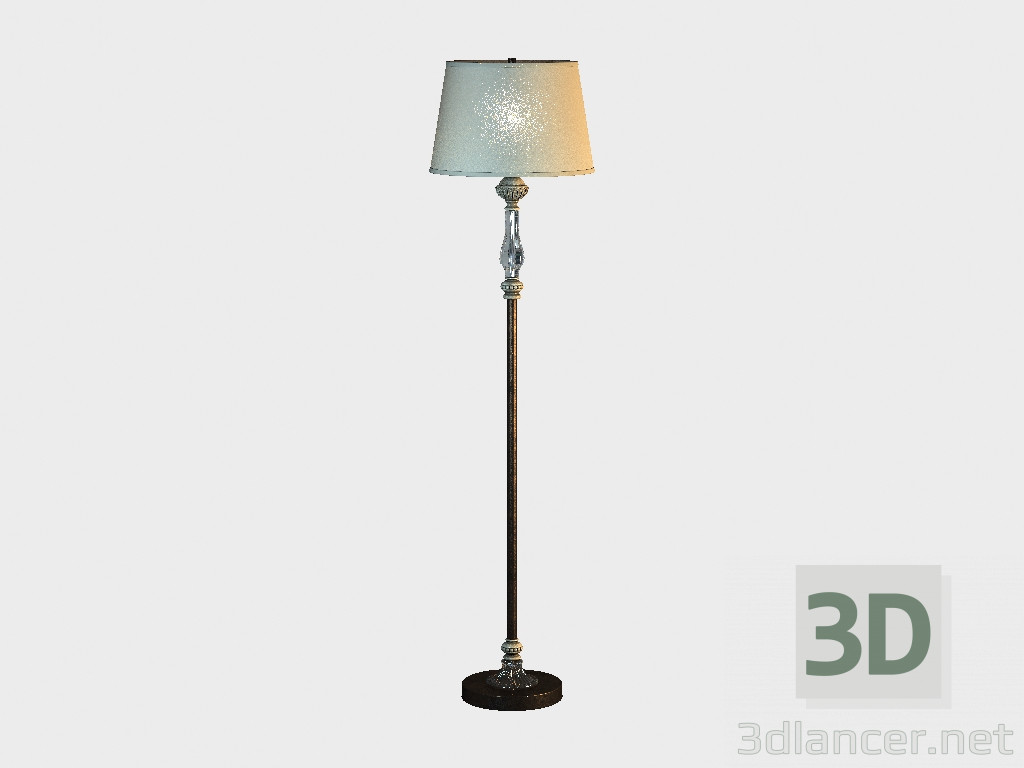 modello 3D Torchiere FLOOR LAMP RONDA (FL041-1-AKD) - anteprima
