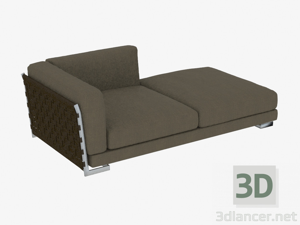 3D modeli Koltuk çift Dormehouse 198 - önizleme