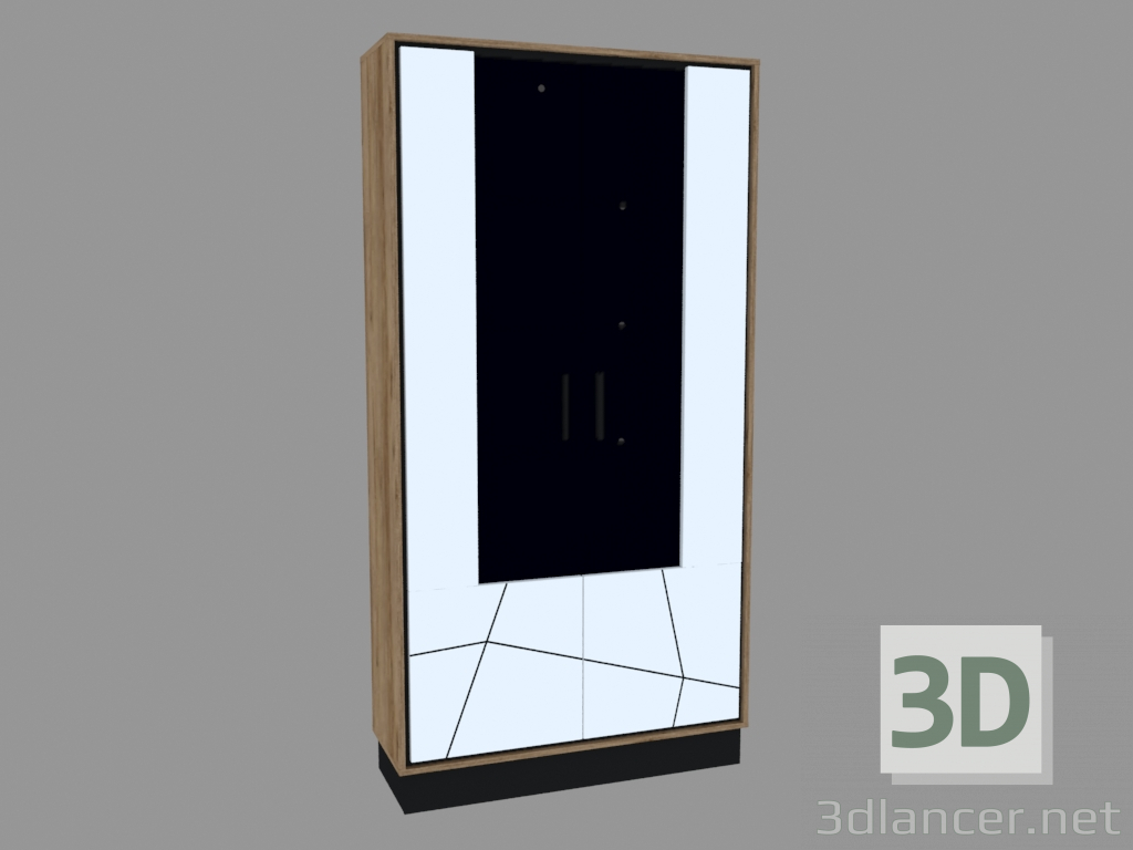 modèle 3D Vitrine 2D (TYPE BROV02) - preview