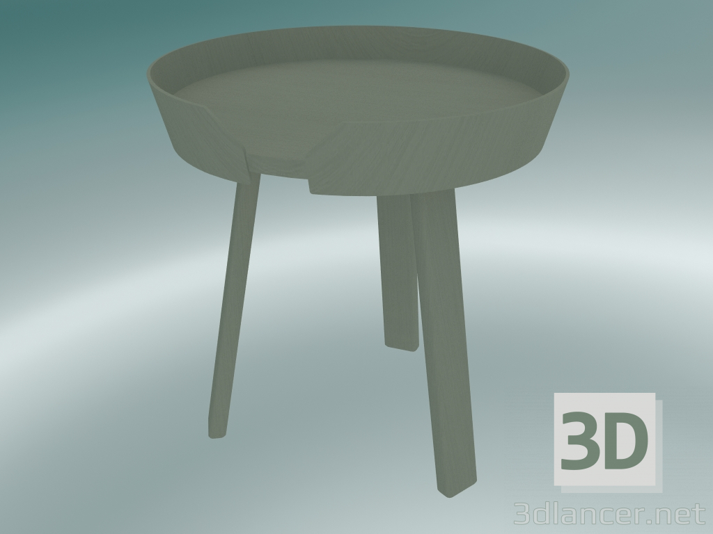 modèle 3D Table basse Around (petite, vert poussiéreux) - preview