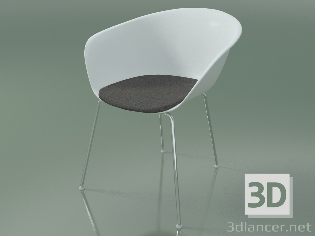 modèle 3D Chaise 4221 (4 pieds, avec coussin d'assise, PP0001) - preview