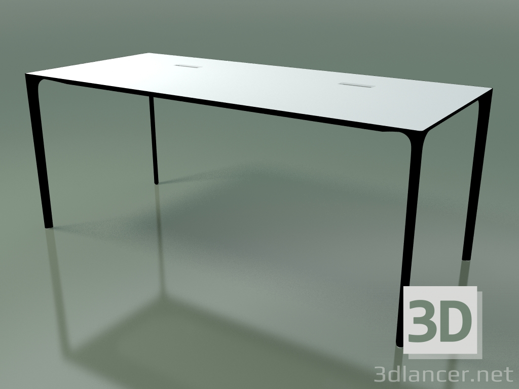 3d model Rectangular office table 0815 (H 74 - 79x180 cm, laminate Fenix F01, V39) - preview