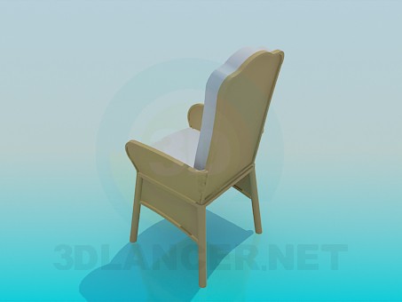 3d модель Стілець з м'яким сидінням – превью 3d модель Стілець з м'яким сидінням – превью