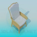 3 डी मॉडल एक नरम सीट कुर्सी - पूर्वावलोकन
