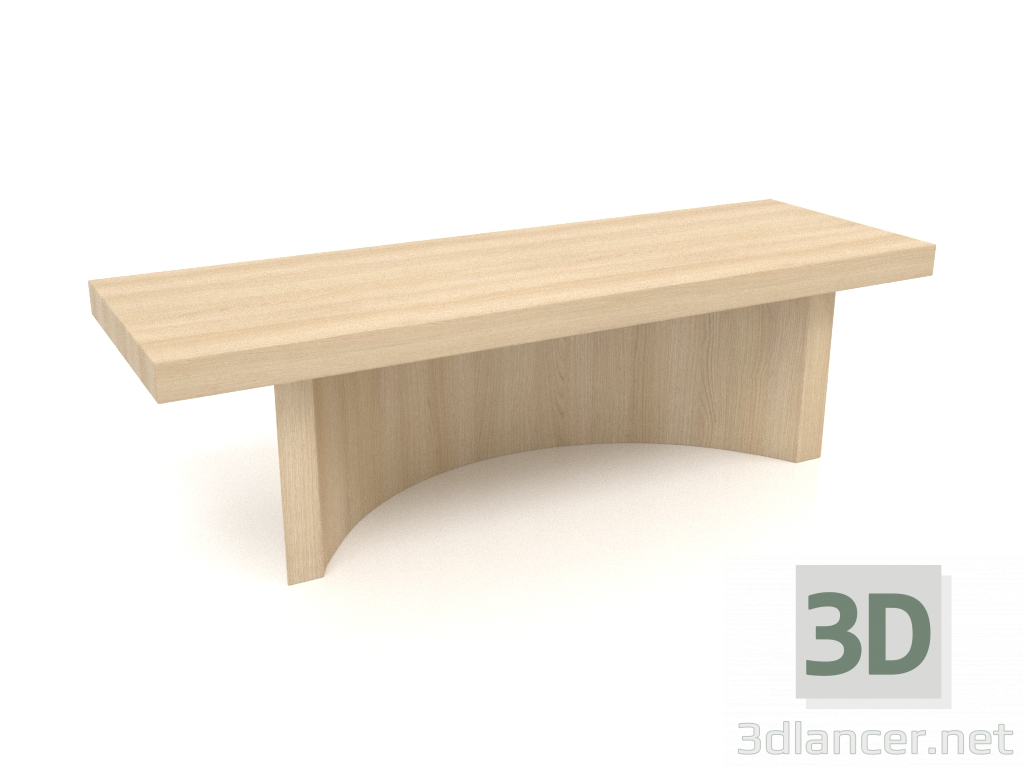 3D Modell Bank BK (1200x400x350, Holz weiß) - Vorschau