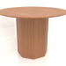 3d model Dining table DT 11 (D=1100х750, wood red) - preview