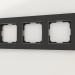 3D Modell Rahmen für 3 Pfosten Platinum (schwarzes Aluminium) - Vorschau