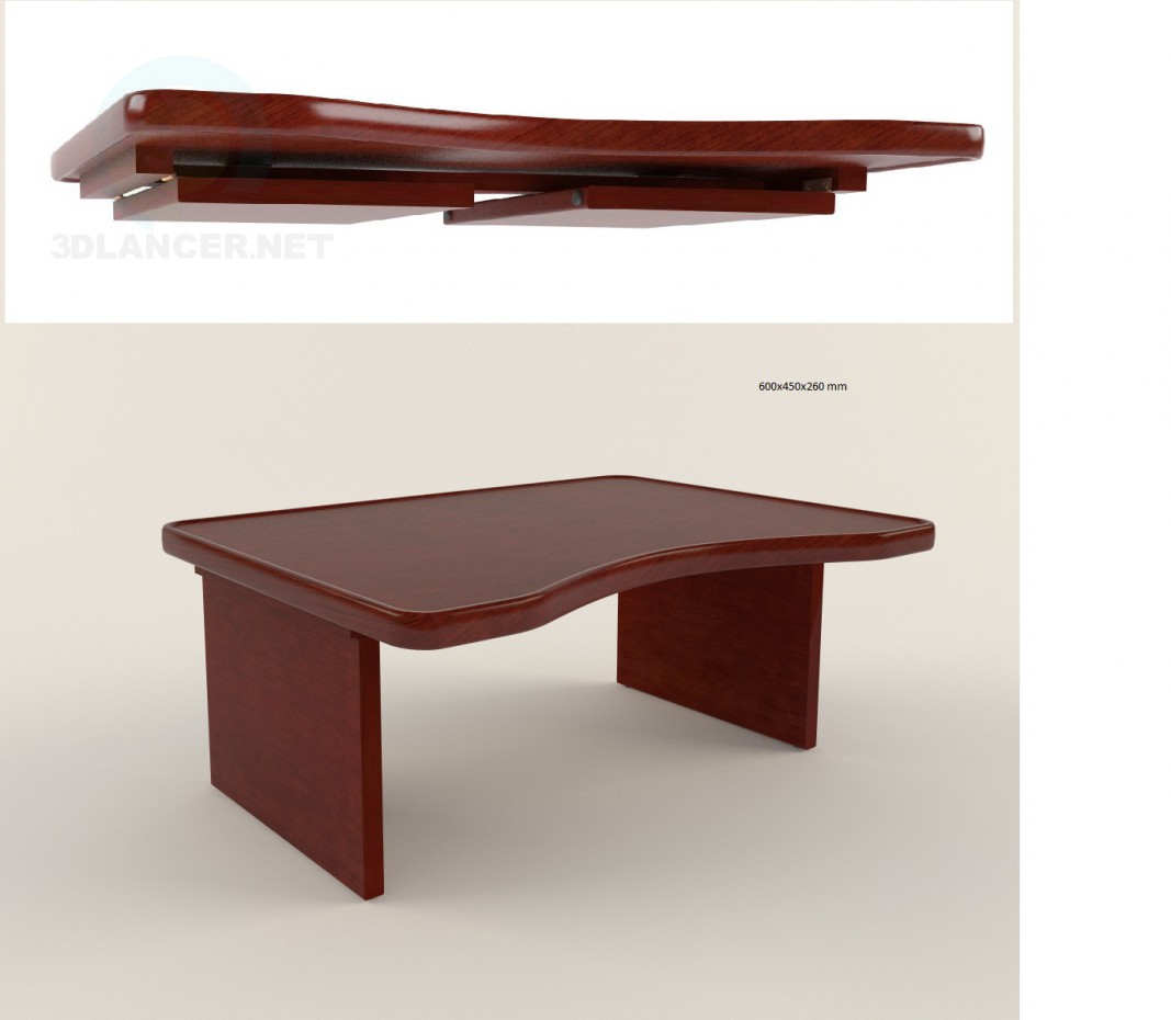 3d model Laptop table - preview