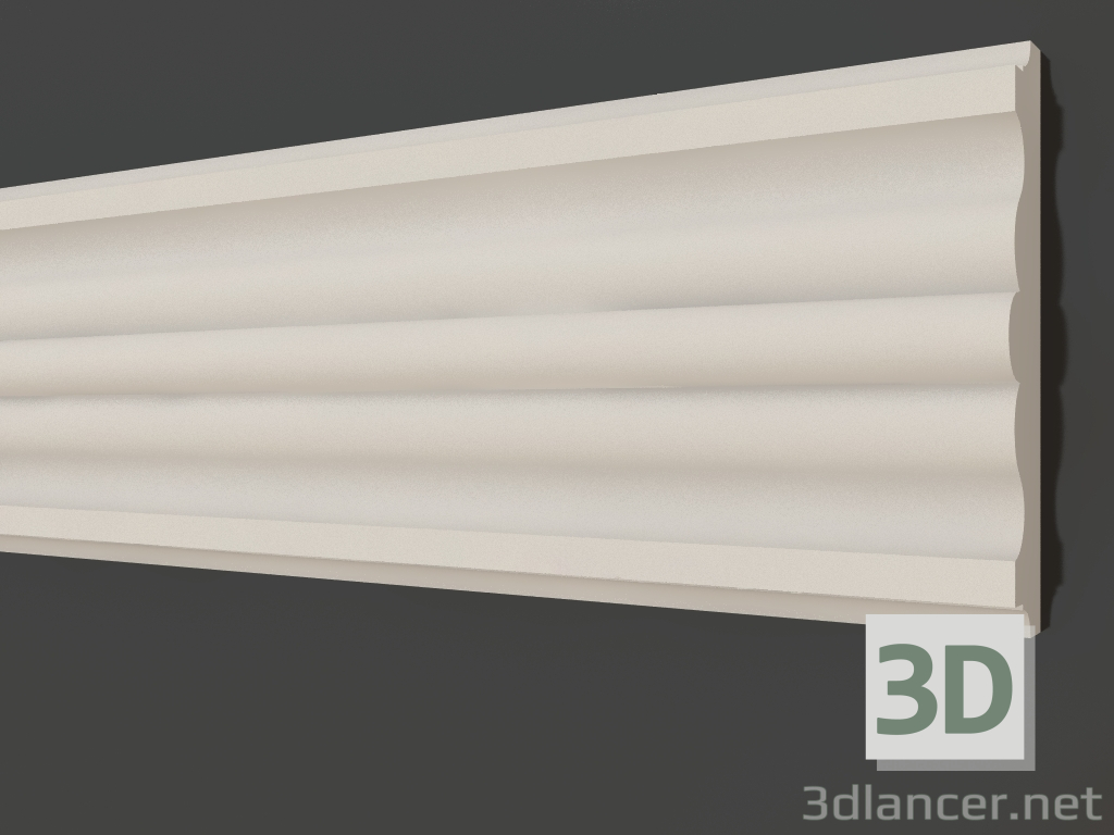 3d model Plaster molding LG 061 (95x21) - preview