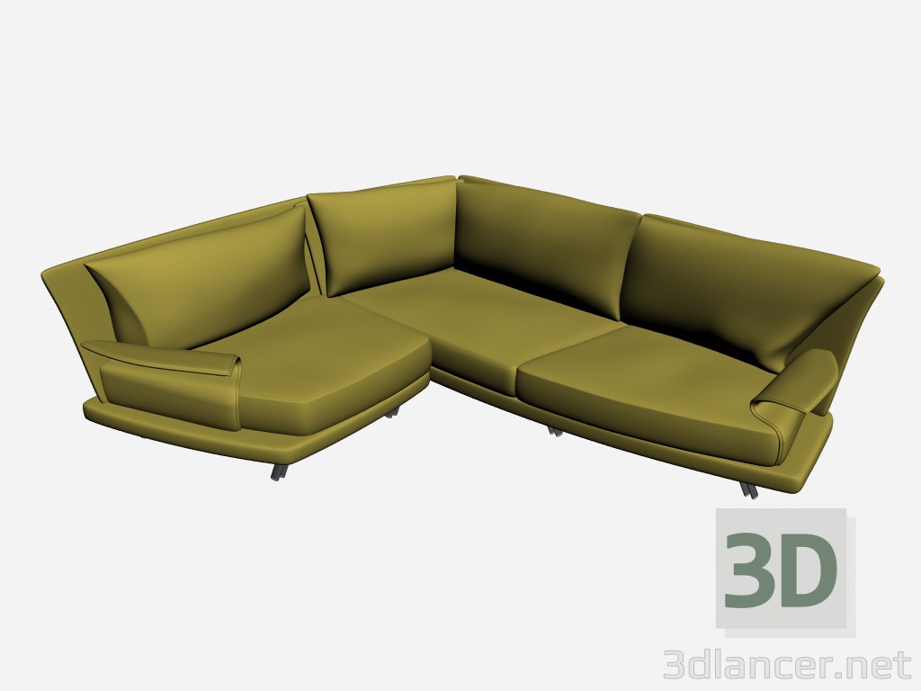 Modelo 3d Gêmeo de roy Super sofá 4 - preview