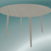 modèle 3D Table à manger In Between (SK4, Ø120cm, H 73cm, Chêne huilé blanc) - preview