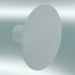 modello 3D Appendiabiti Dots Wood (Ø6,5 cm, Bianco) - anteprima