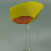 modello 3D Sedia 4221 (4 gambe, con cuscino sedile, PP0002) - anteprima