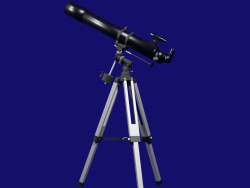 Telescópio com tripé