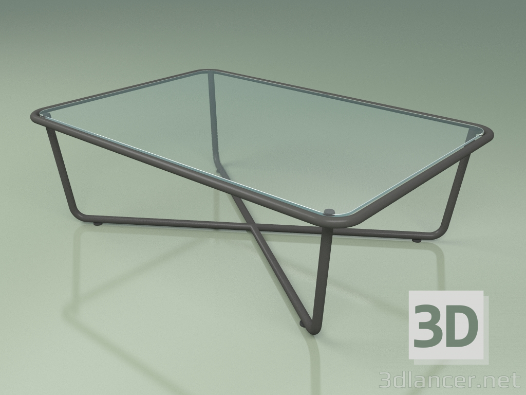 3D Modell Couchtisch 002 (Rippenglas, Metal Smoke) - Vorschau