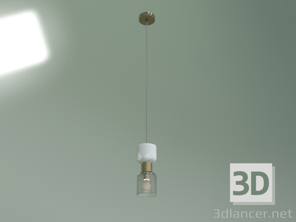 3d model Pendant lamp Tandem 50118-1 (brass) - preview