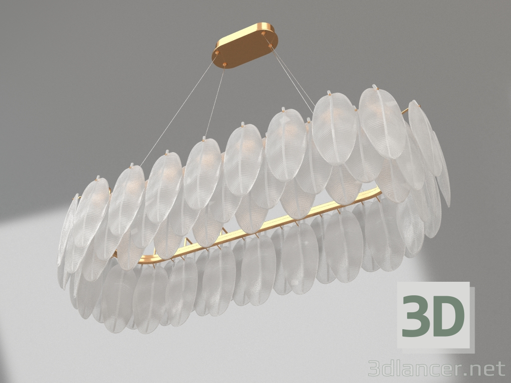 modello 3D Sospensione Jana ottone (07680-100.36) - anteprima