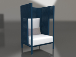 Chaise lounge casulo (azul cinza)