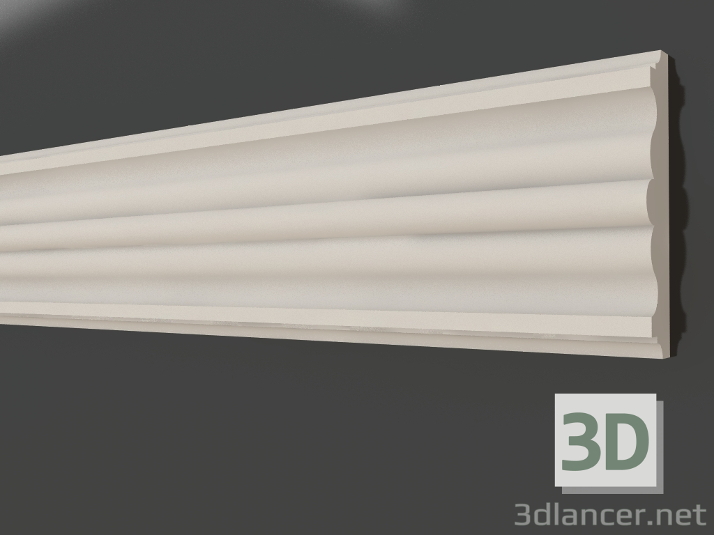 3d model Plaster molding LG 061 2 (80x18) - preview