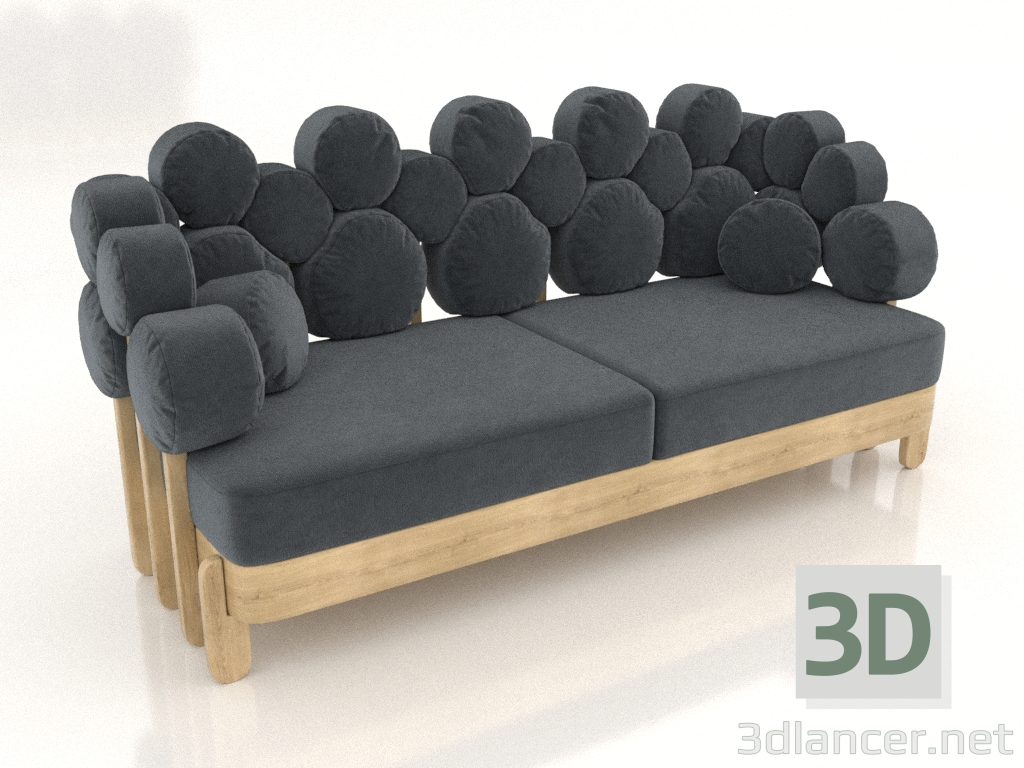 3d model Sofá grande IKRA (opción 1) - vista previa