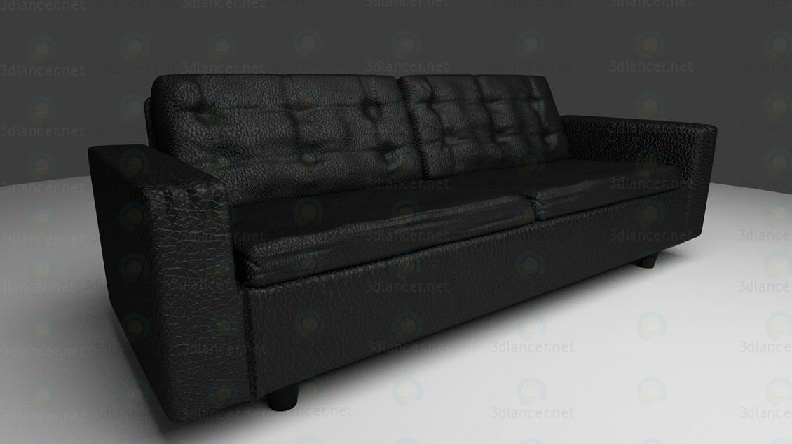 3d model Sofa de cuero - vista previa